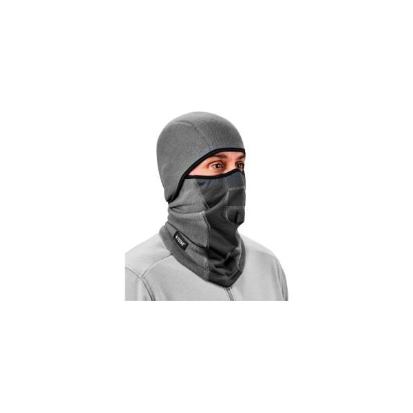 Ergodyne Ergodyne N-Ferno 6823 Balaclava Face Mask, Wind-Proof, Hinged, Gray 16835 - main